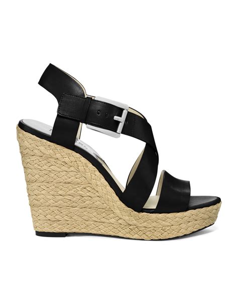 michael kors giovanna wedge black|Michael Kors Giovanna Platform Wedge Sandals Heels .